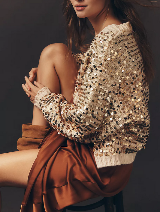 Sequin Cardigan Sweater