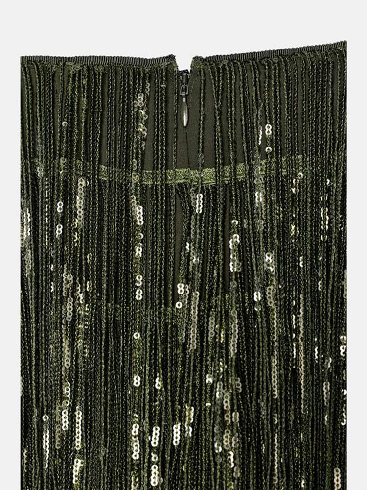 Sequin Tassel Party Skirt