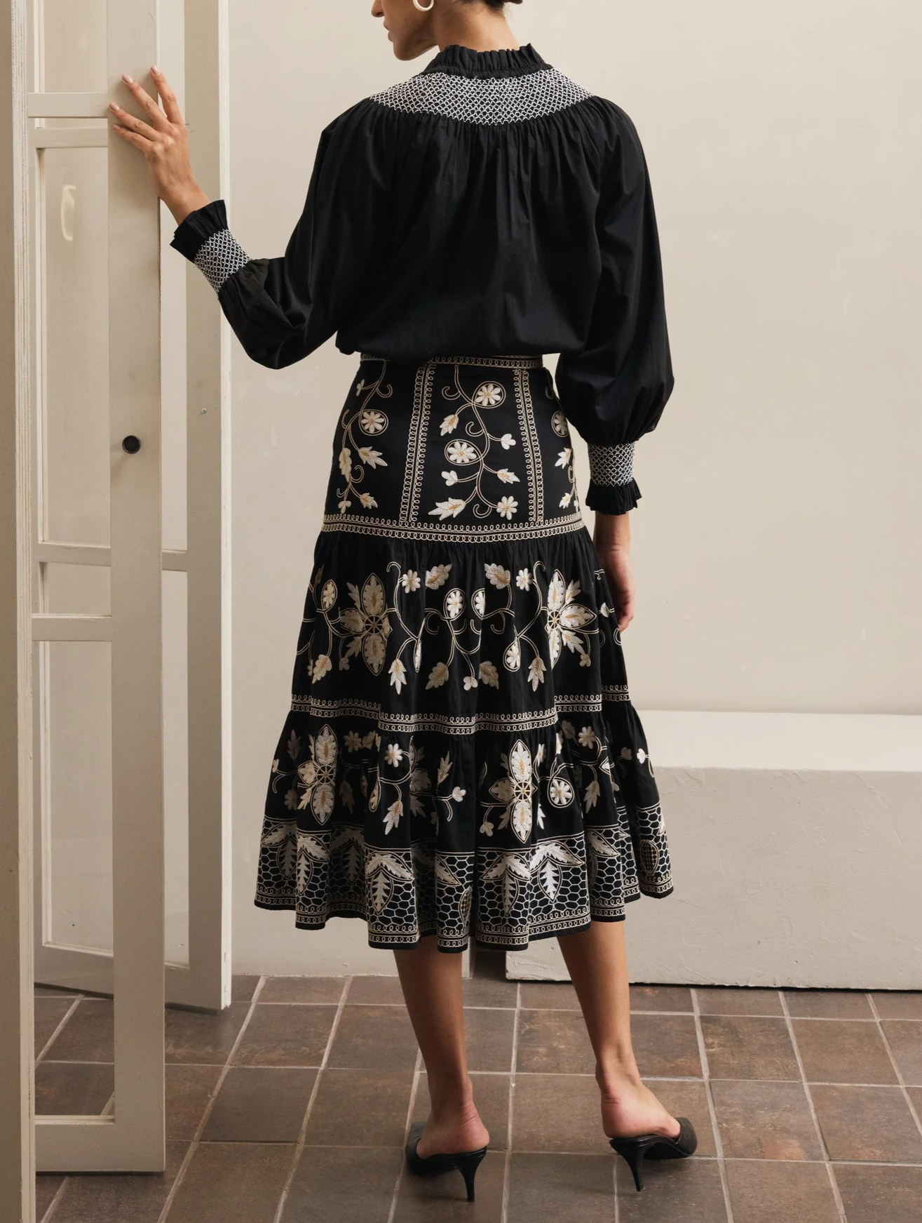 Printed Layered Skirt