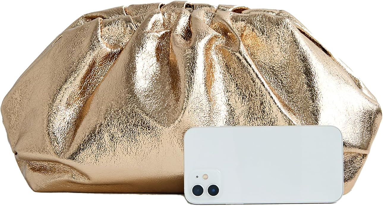 Dressy Vegan Leather Clutch Purse