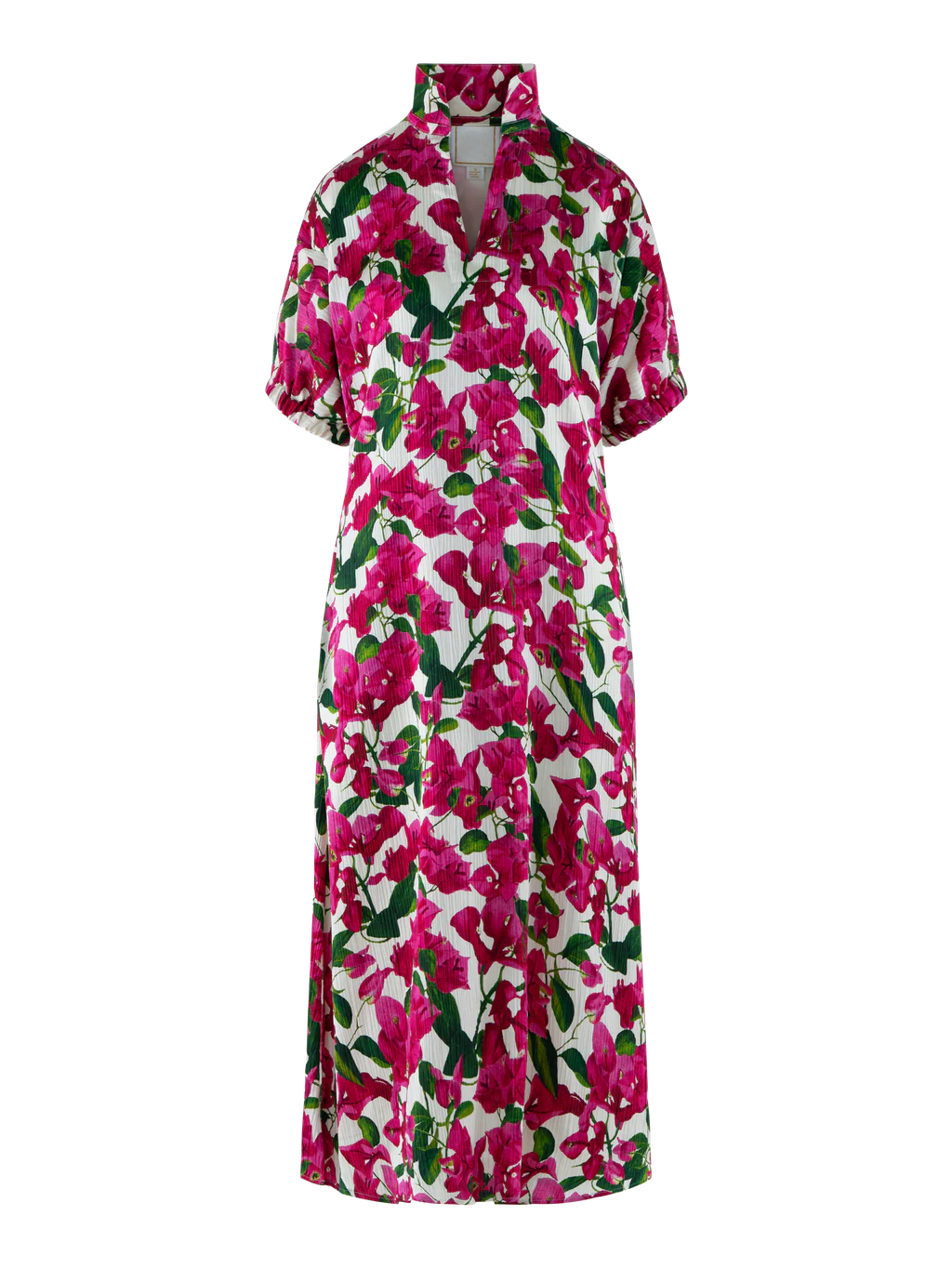 Poppy-print maxi dress