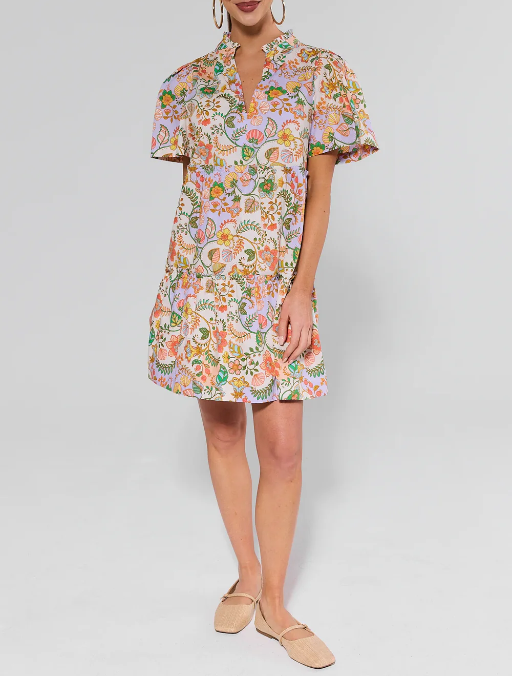 Multi Floral Short Dress