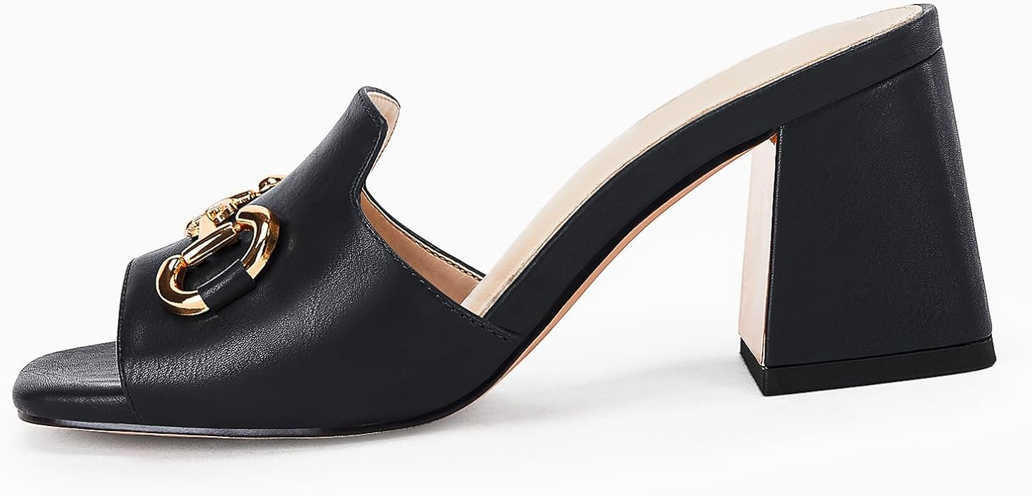 Heel Peep Toe Slides