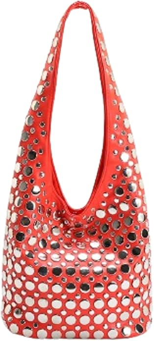 Punk Studded Top Handle Bag