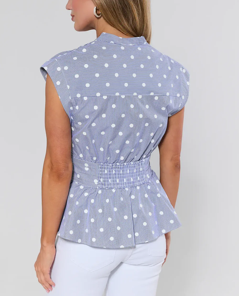 Betty Blue Polka Dot Top