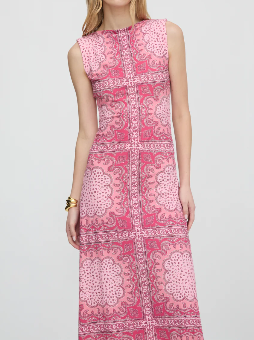 Sleeveless Printed Sloane Dress
