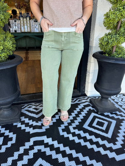 Super High Wide Cropped Pant