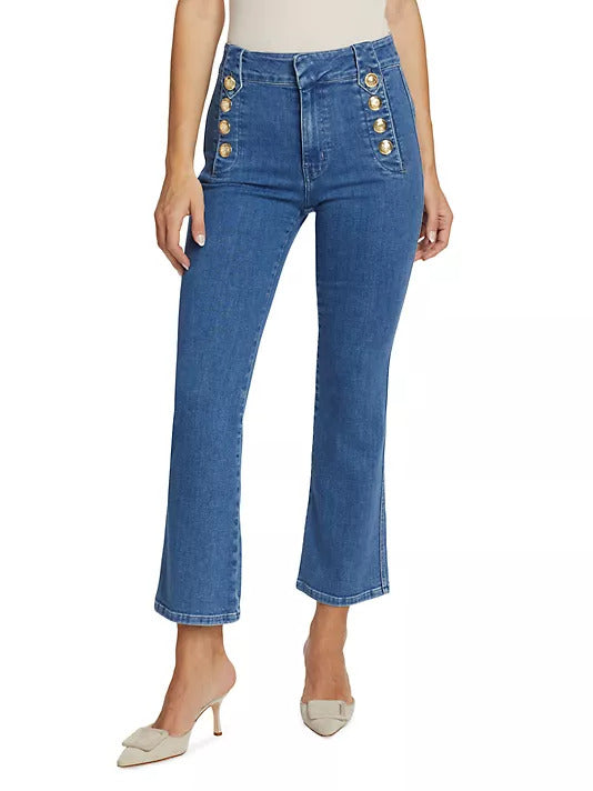 Flare Trouser With Sailor Buttons