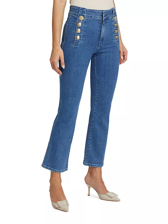 Flare Trouser With Sailor Buttons