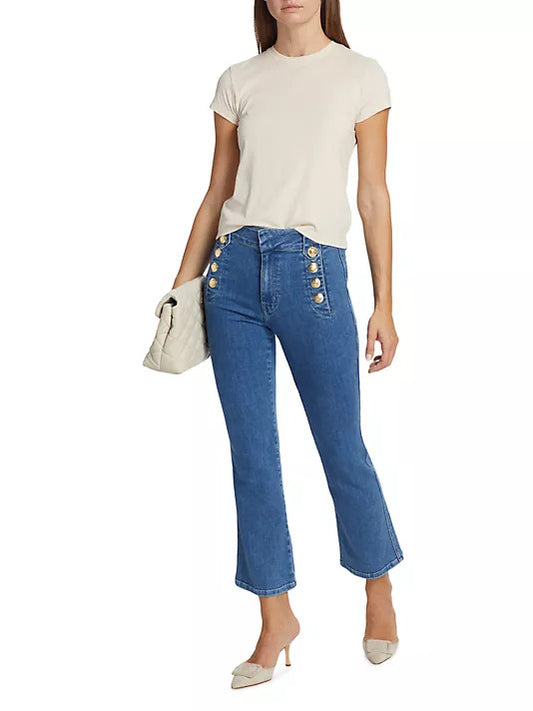 Flare Trouser With Sailor Buttons