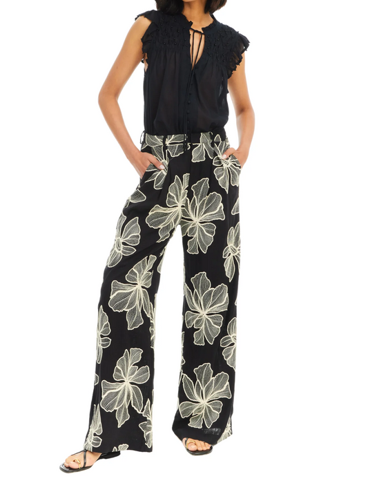 Elegant bustier pants two-piece set