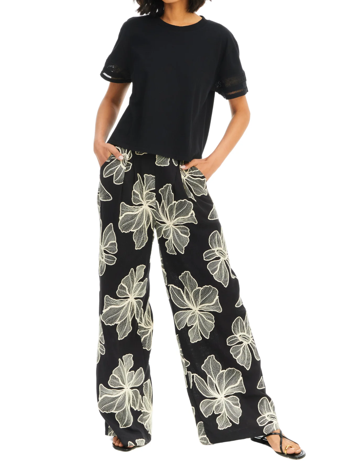 Elegant bustier pants two-piece set