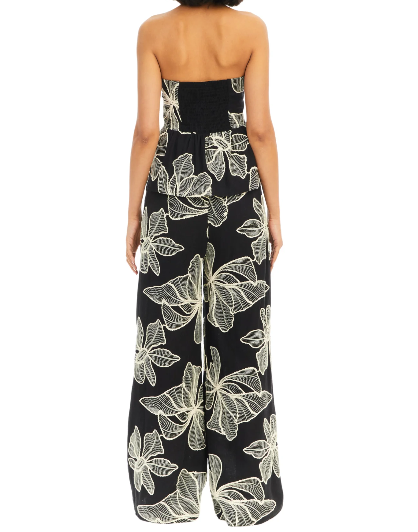 Elegant bustier pants two-piece set