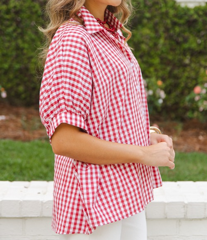 Grayson Gingham Cotton Shirt