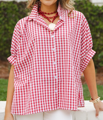 Grayson Gingham Cotton Shirt