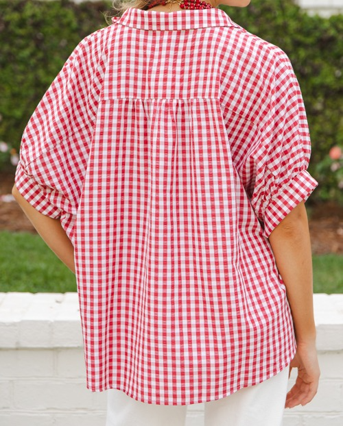 Grayson Gingham Cotton Shirt