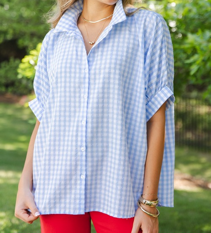 Grayson Gingham Cotton Shirt