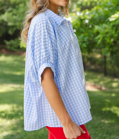 Grayson Gingham Cotton Shirt