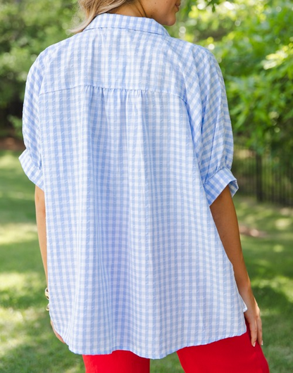 Grayson Gingham Cotton Shirt