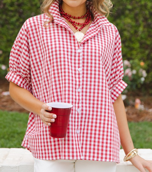 Grayson Gingham Cotton Shirt