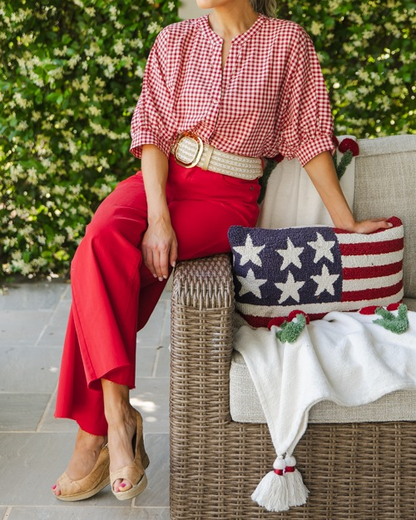 Raw Hem Wide Leg Pants