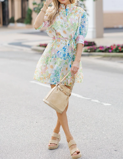 White Floral Dress