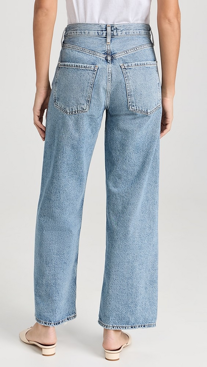  High Rise Wide Leg Jeans