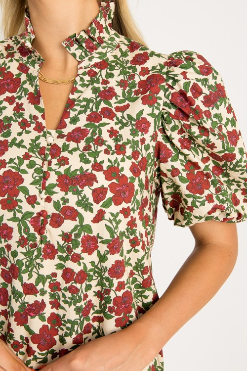 Marjorie Floral Maxi, Ecru