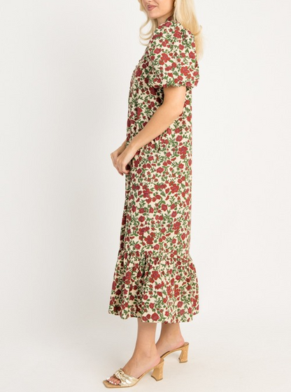Marjorie Floral Maxi, Ecru