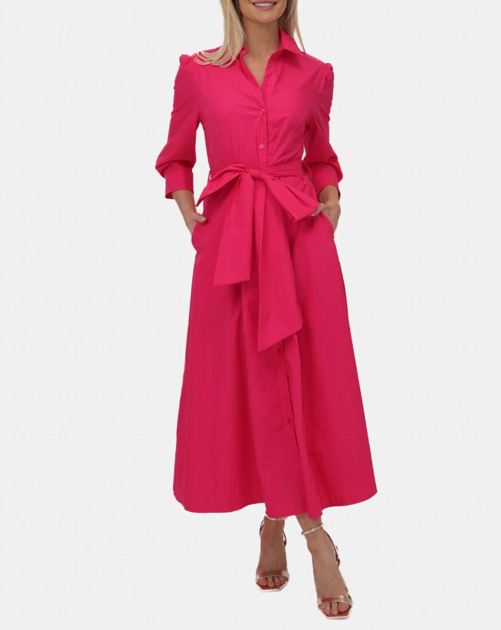 Elegant Bow Maxi Dress