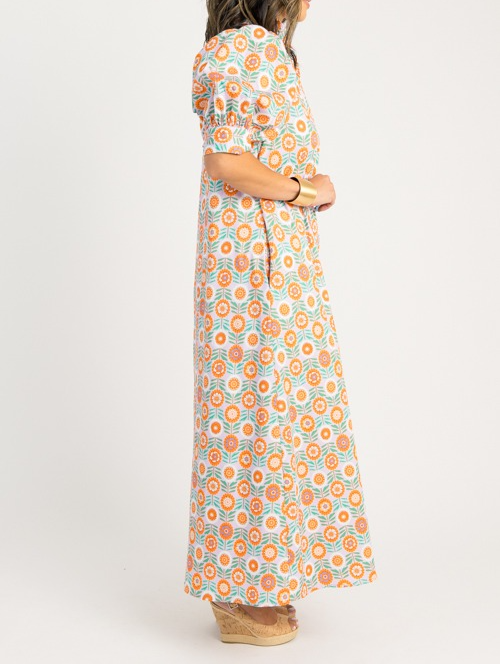 Floral Button Maxi, Lavender