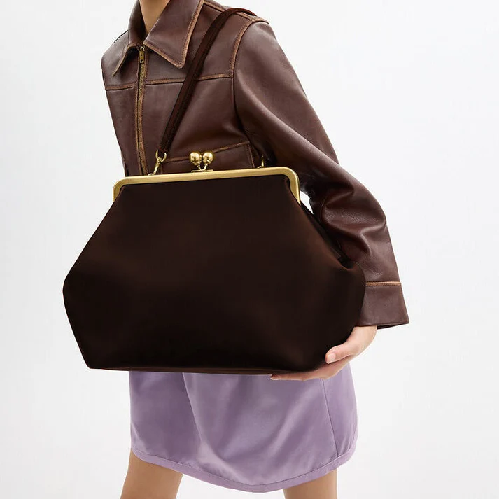 Large Kisslock Frame Bag