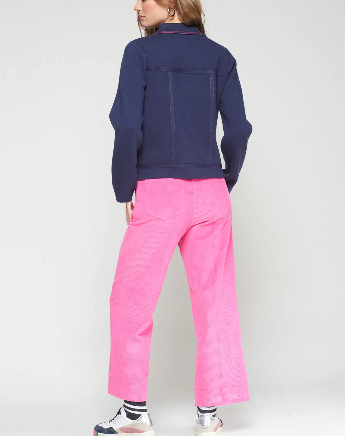 Straight-leg corduroy pants
