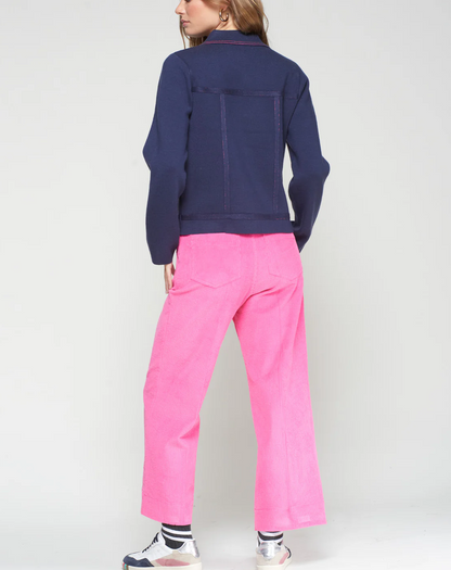 Straight-leg corduroy pants