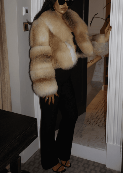 Straight Rows Collar Coat