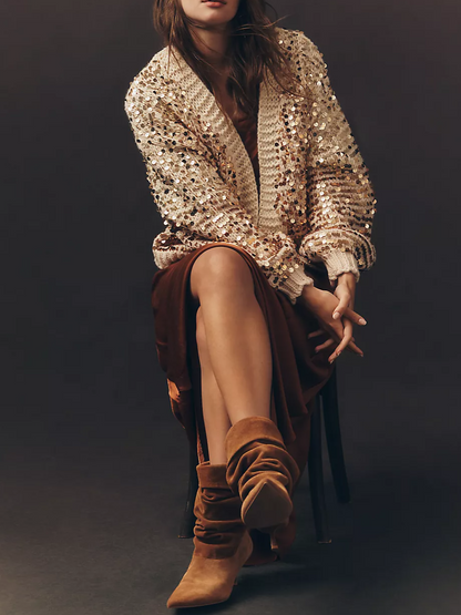 Sequin Cardigan Sweater