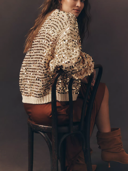 Sequin Cardigan Sweater