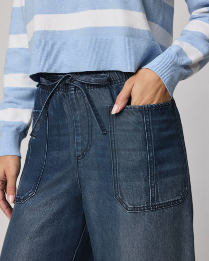Lounge Denim Straight Pant