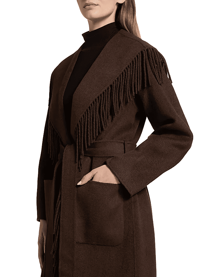 Fringed Longline Coat