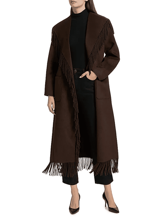Fringed Longline Coat
