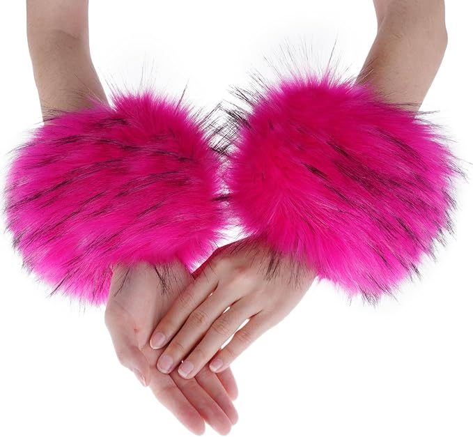 Faux Fur Wrist Cuffs
