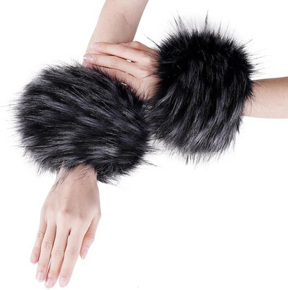 Faux Fur Wrist Cuffs