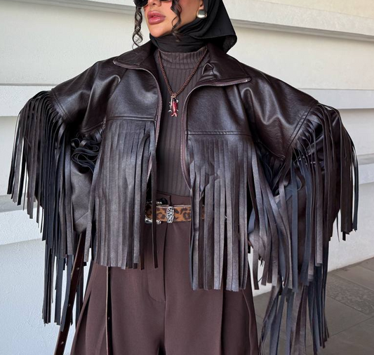 Fringe Leather Jacket