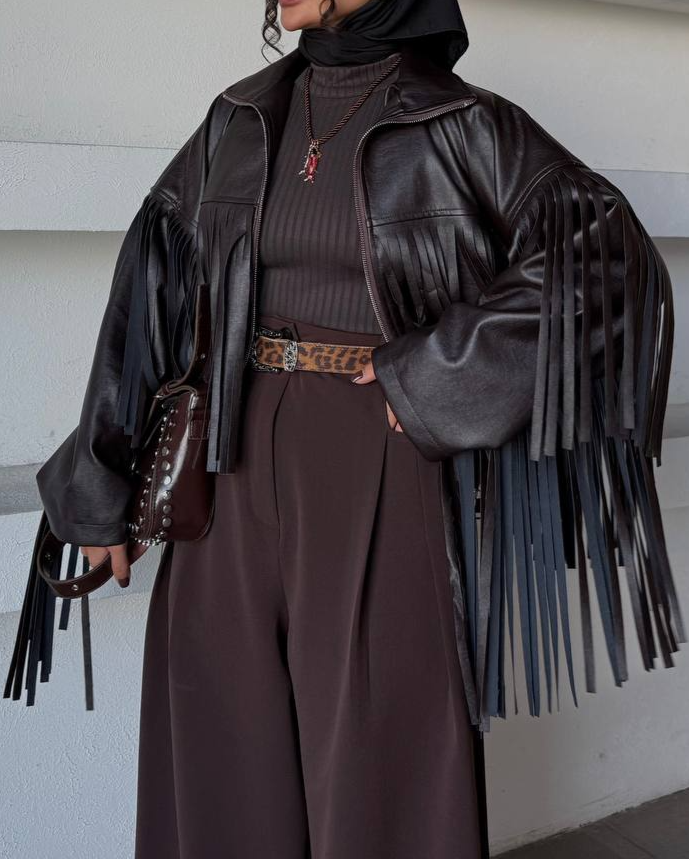 Fringe Leather Jacket