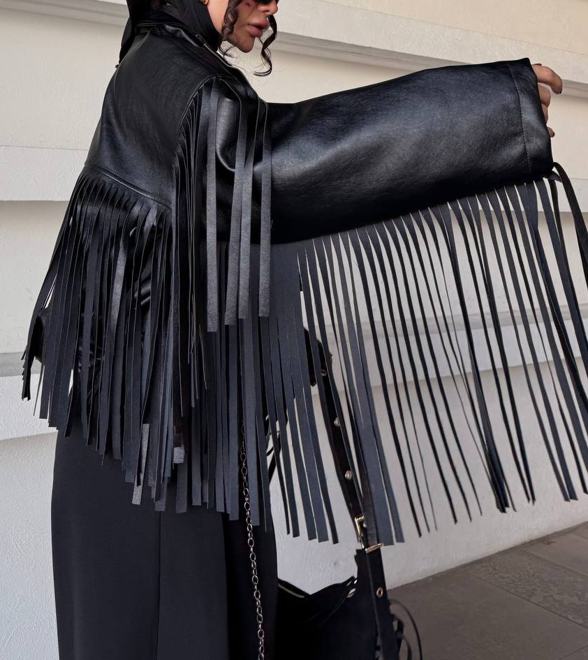 Fringe Leather Jacket
