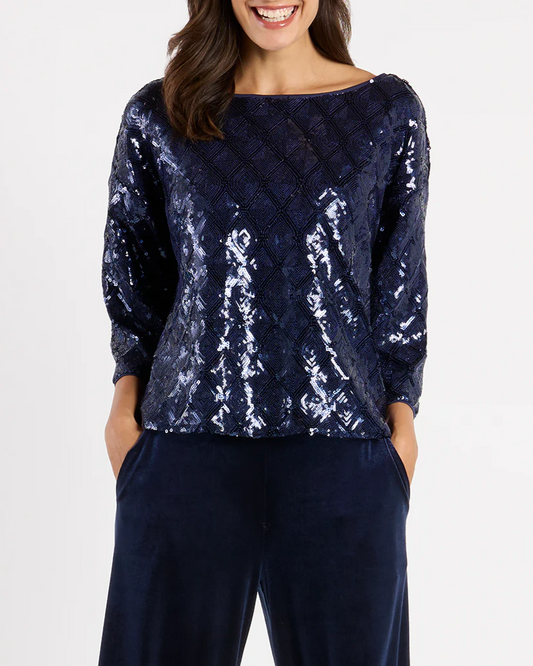 Shimmering sequin top