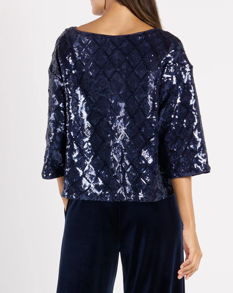 Shimmering sequin top