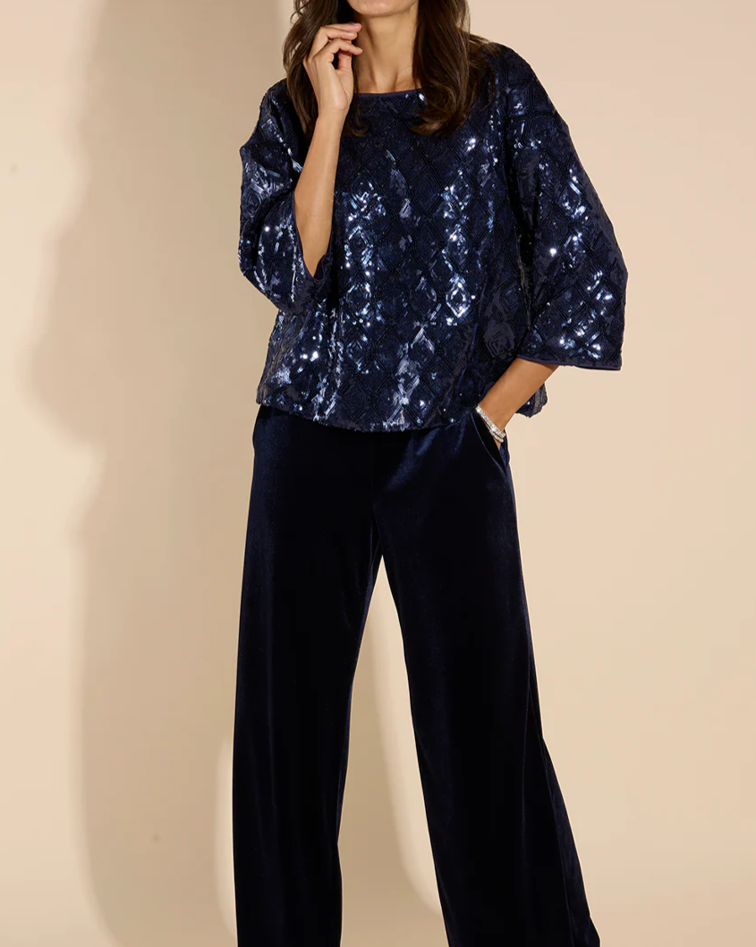 Shimmering sequin top