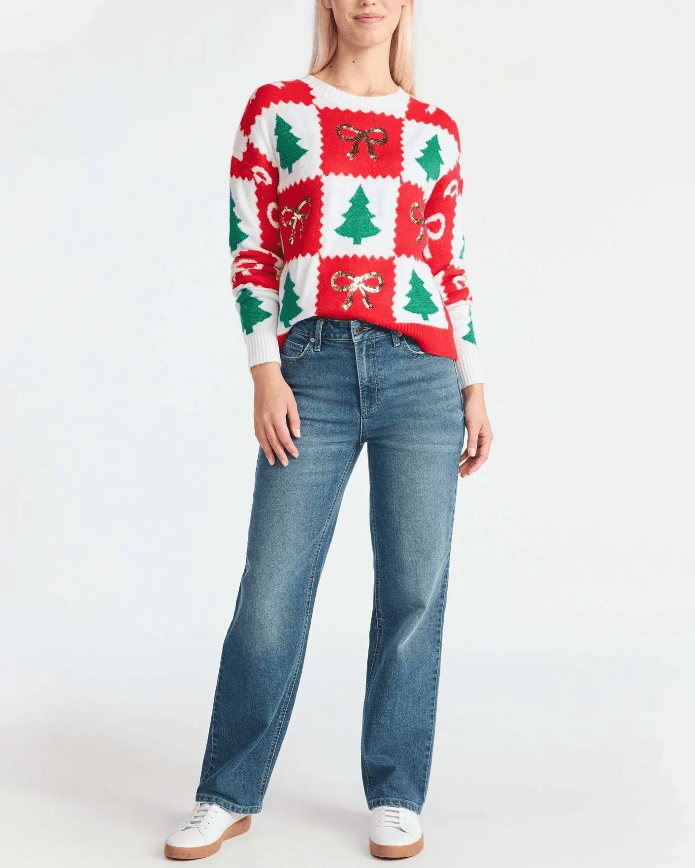 Embellished Pullover Christmas Sweater