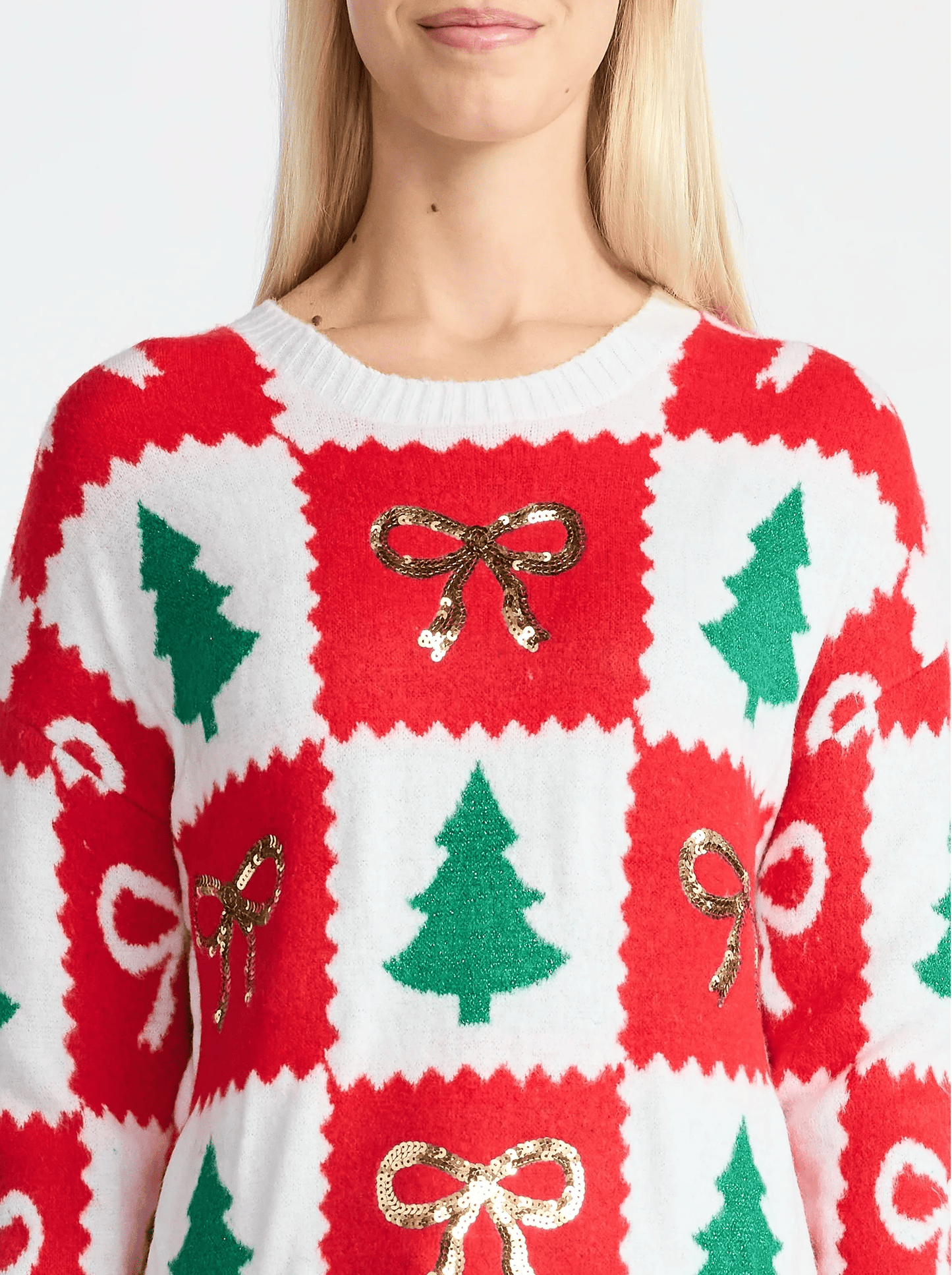 Embellished Pullover Christmas Sweater